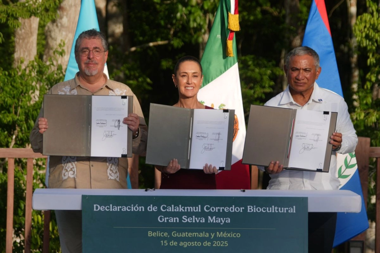 El acuerdo fortalece la cooperación para construir una región más conectada, sustentable y comprometida con el bienestar de nuestros pueblos. Foto: Presidencia de la República Mexicana